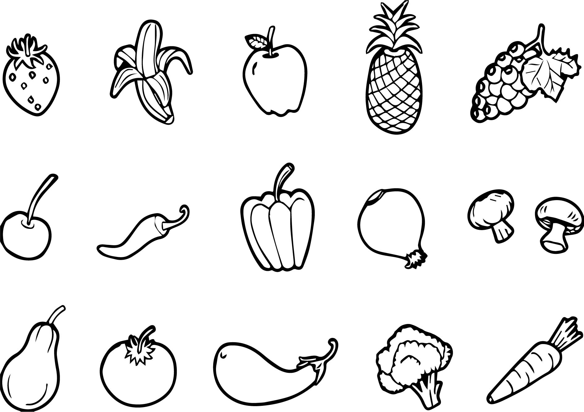 Dạy bé vẽ hình đơn giản - Các loại rau củ quả - hình ảnh 1