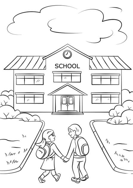 Tuyển Tập Những Bức Tranh Tô Màu Trường Mầm Non Đẹp Nhất | Trường Mầm Non  Hoàng Anh- Quận Bình Tân